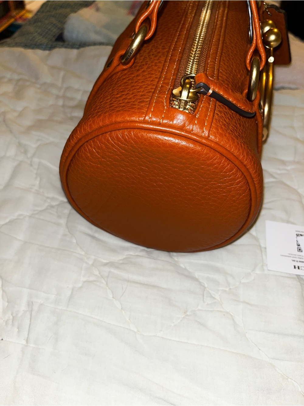 Coach Amber Brown Barrel Kisslock 28 - Picture 5 of 16